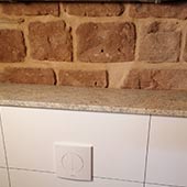 Abdeckplatte in Ciello Ivory Oberfläche satiniert