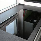 Arbeitsplatte in Black Devil Antik