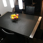 Tischplatte in Nero Assoluto antik